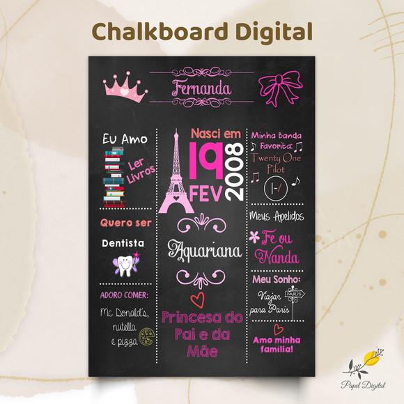 Chalkboard Digital 15 Anos