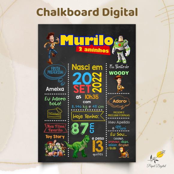 Chalkboard Digital Toy Story