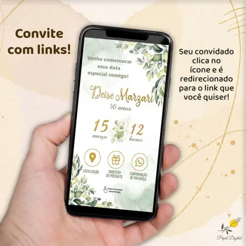 Convite Interativo Aniversário Modelo 5