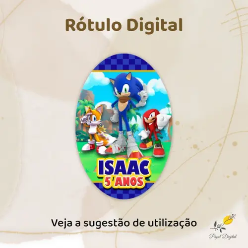 Rótulo Digital para Copo Sonic