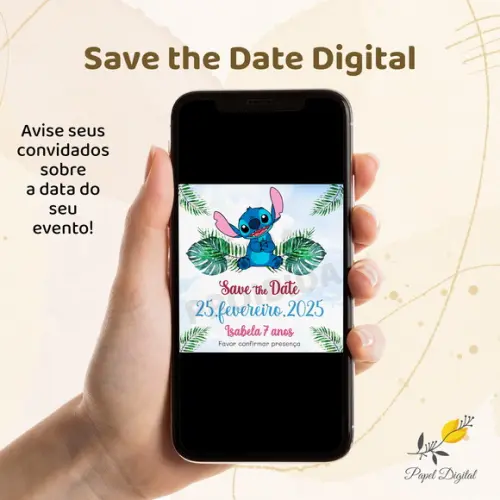 Save The Date Digital Stitch