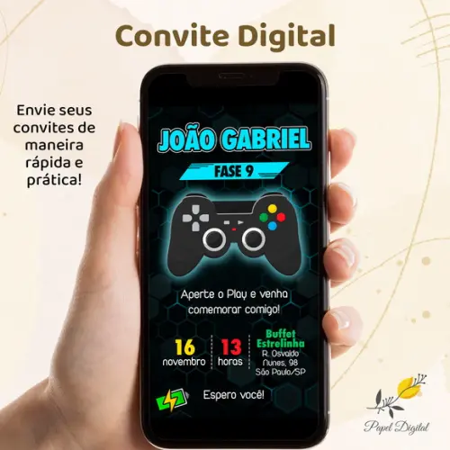 Convite Digital Video Game