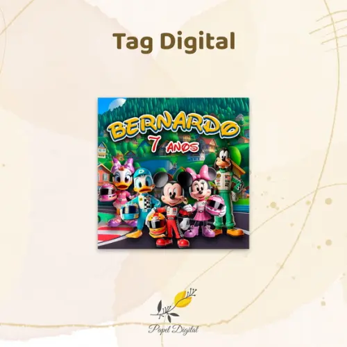 Tag Digital Mickey Modelo 6
