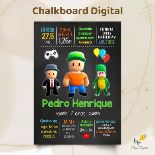 Chalkboard Digital Stumble Guys