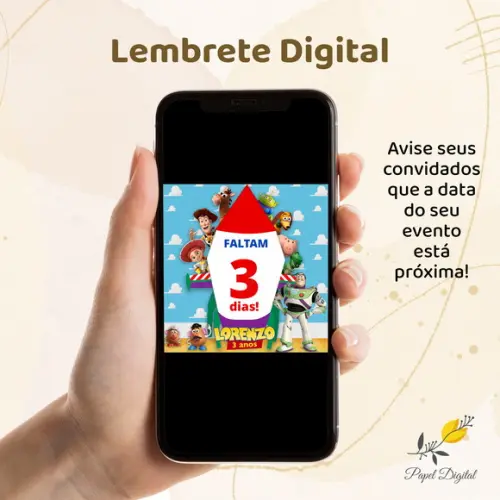 Lembrete Digital Toy Story