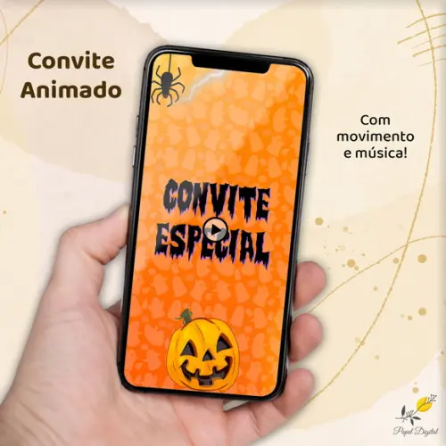 Convite Animado (vídeo) Halloween