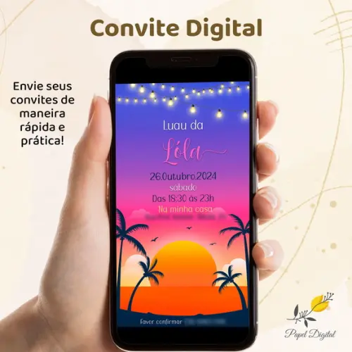 Convite Digital Tardezinha Modelo 3
