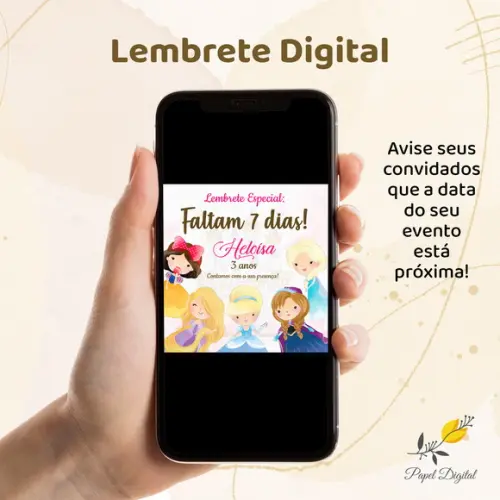 Lembrete Digital Princesas
