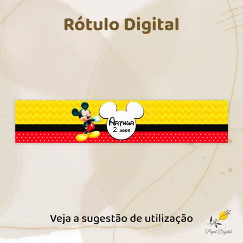 Rótulo Digital Mickey Modelo 8