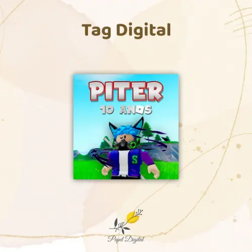 Tag Digital Roblox Modelo 3
