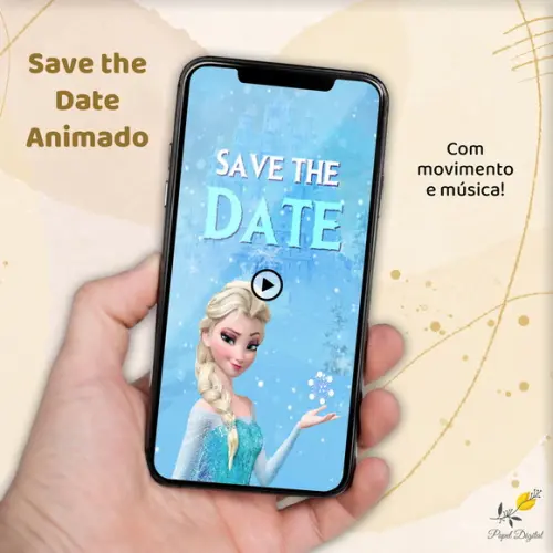 Save The Date Animado Frozen