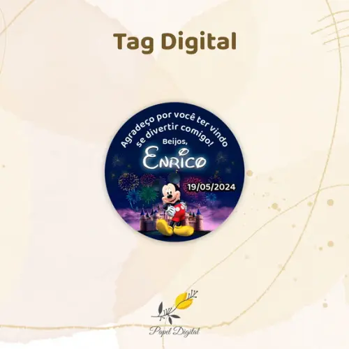 Tag Digital Mickey Modelo 4