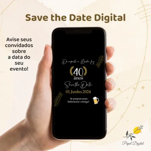 Save The Date Digital Boteco