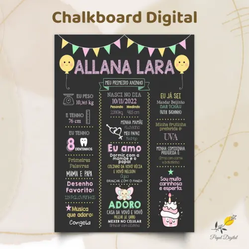 Chalkboard Digital Modelo 16