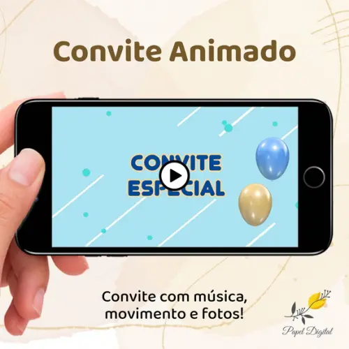 Convite Animado (vídeo) 2 Temas