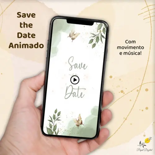Save The Date Animado (vídeo) 15 Anos Modelo 5