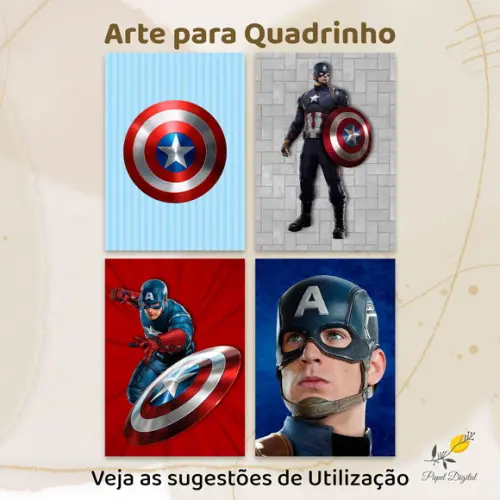Kit Digital de Quadrinhos Capitão América