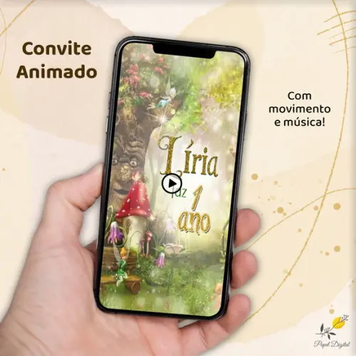 Convite Animado (vídeo) Tinkerbell Modelo 2