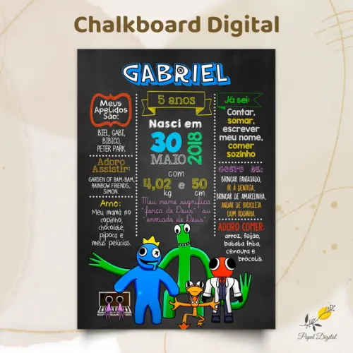 Chalkboard Digital Roblox Modelo 2