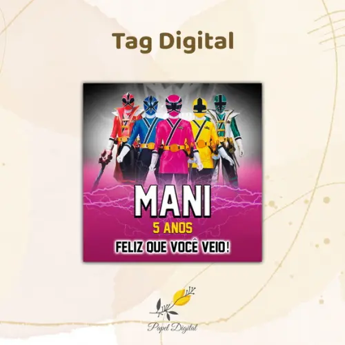 Tag Digital Power Rangers