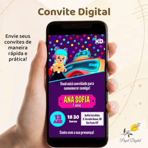 Convite Digital Pk Xd Modelo 3