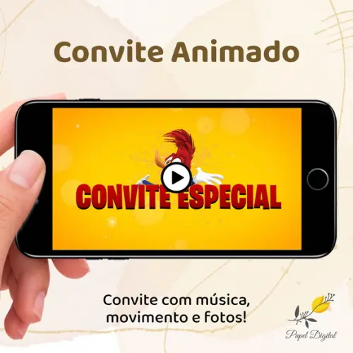 Convite Animado (vídeo) Pica Pau