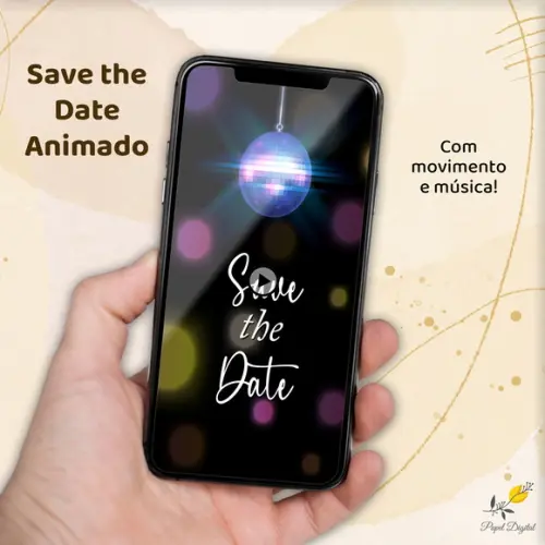 Save The Date Animado (vídeo) Neon