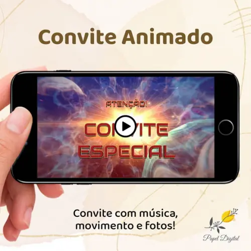 Convite Animado (vídeo) Mulher Maravilha e Homem Aranha