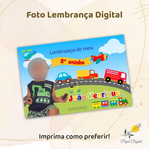 Foto Lembrança Digital Meios de Transportes