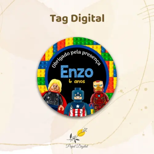 Tag Digital Lego Marvel