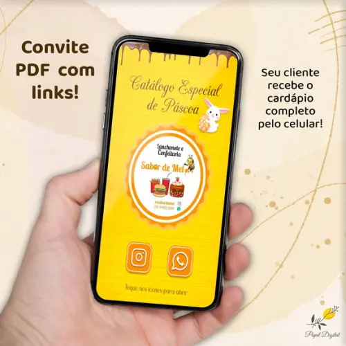 Cardápio Interativo de Páscoa