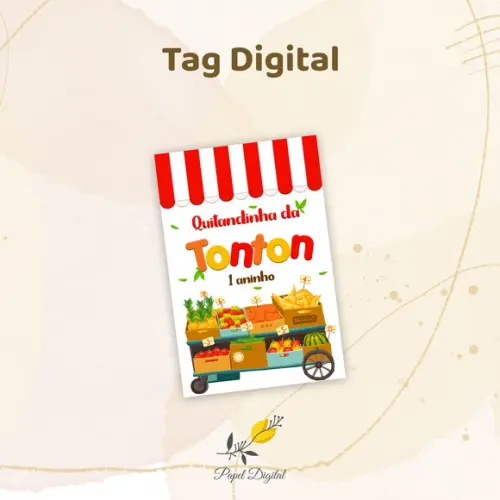 Tag Digital Frutas Modelo 2