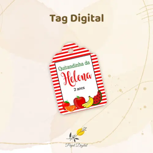 Tag Digital Frutas Modelo 1