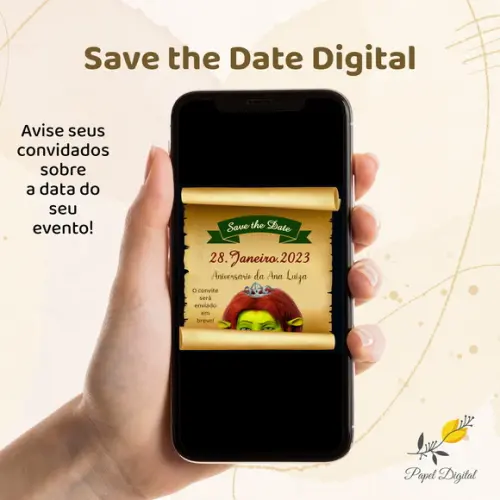 Save The Date Digital Fiona Modelo 2