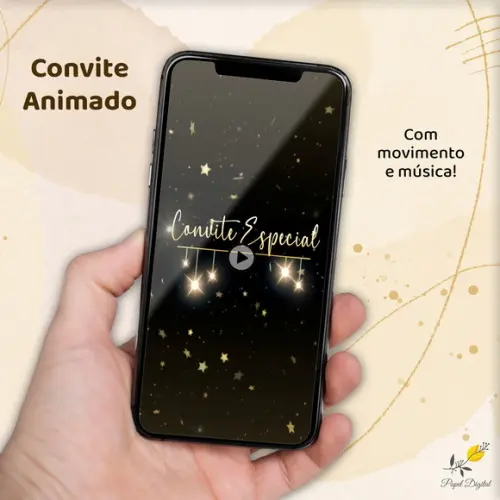 Convite Animado (vídeo) Festa à Fantasia