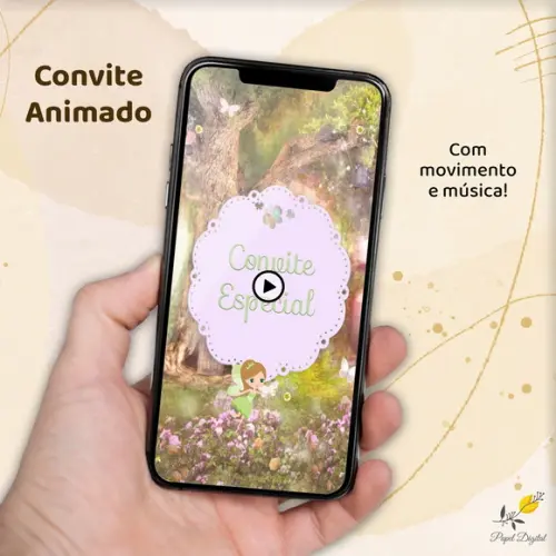 Convite Animado Fadas