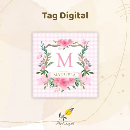 Tag Digital Jardim Modelo 4