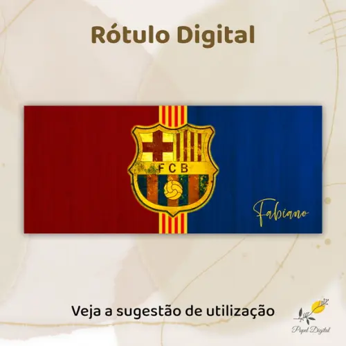 Convite Digital Futebol Barcelona Modelo 2