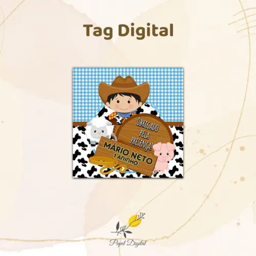 Tag Digital Fazendinha Modelo 1