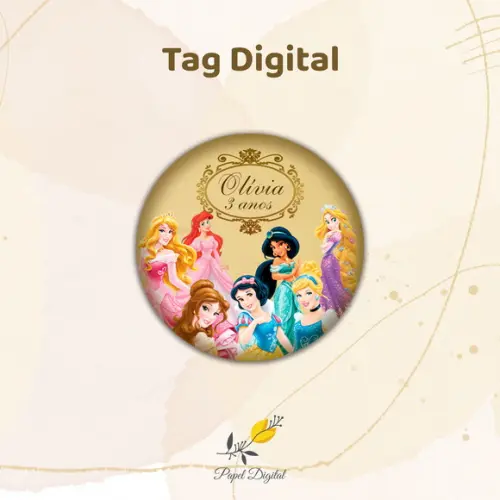 Tag Digital Princesas Disney