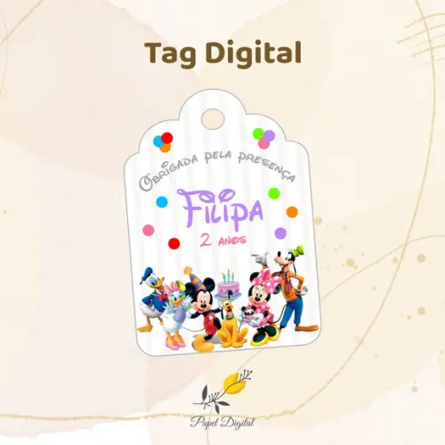 Tag Digital Mickey Modelo 3