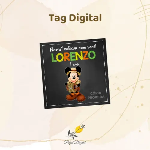 Tag Digital Mickey Modelo 2