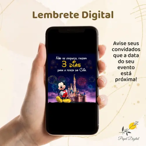 Lembrete Digital Mickey Modelo 2