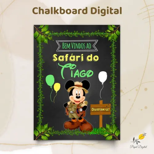 Chalkboard Digital Mickey Modelo 13