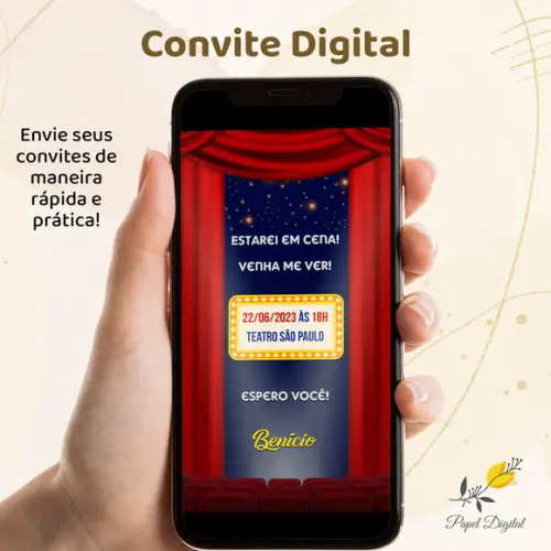 Convite Digital Teatro