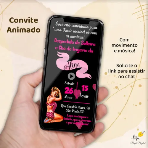 Convídeo Chá de Lingerie