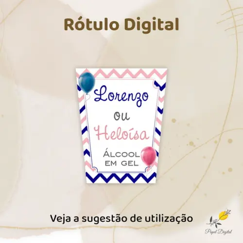 Rótulo de Álcool em Gel (arquivo Digital)