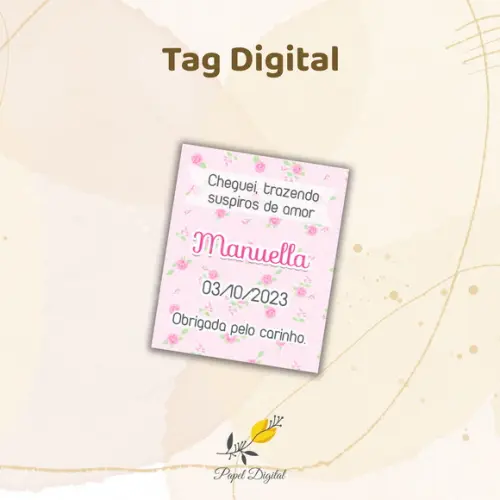 Tag Digital Chá de Bebê