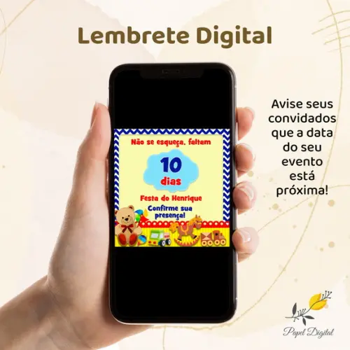 Lembrete Digital Brinquedos Modelo 2