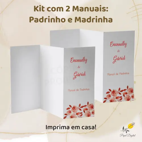 Kit Digital Manual de Padrinho/madrinha